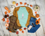 Load image into Gallery viewer, DAWN Peacock T-shirt Tiffany Blue Color Sample Look 2
